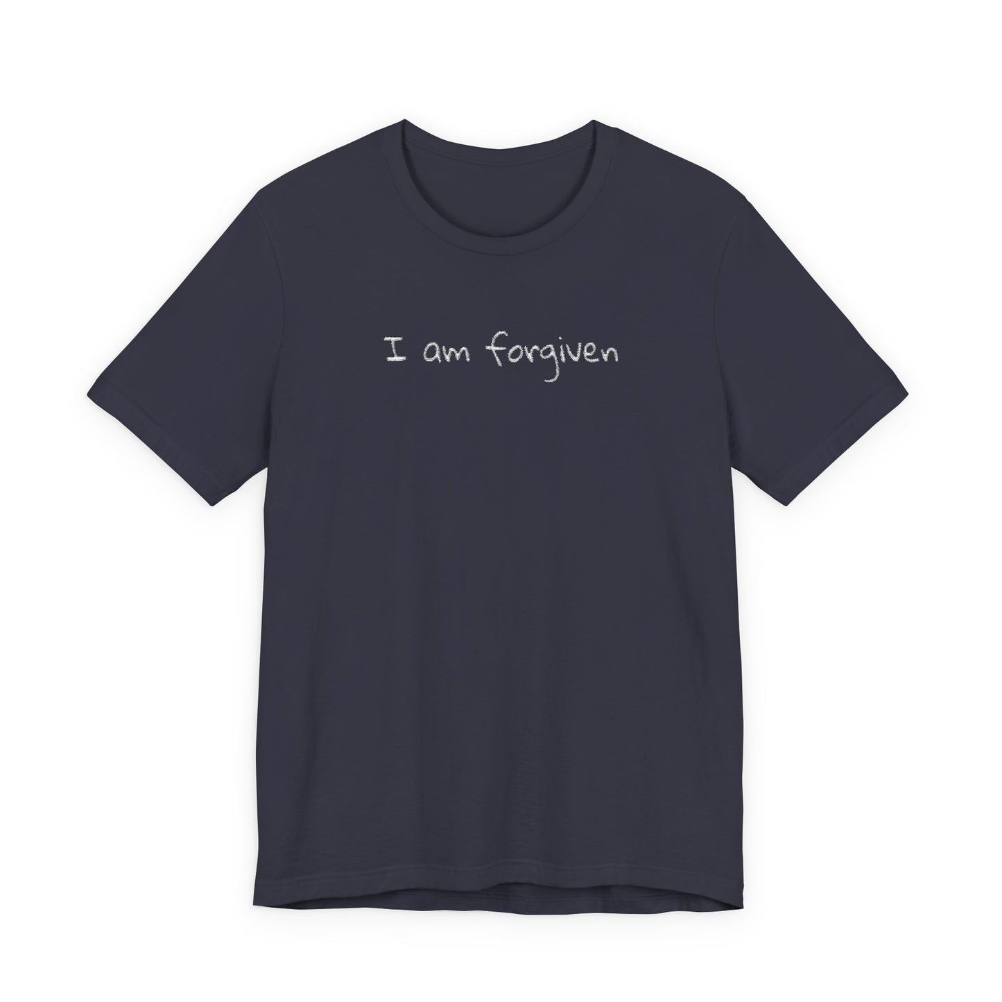 Embroidered I Am Forgiven Unisex Jersey Tee