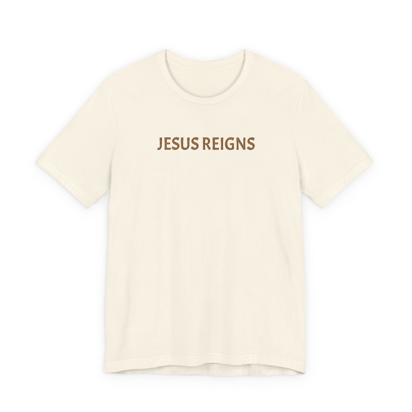 Embroidered Jesus Reigns Unisex Tee