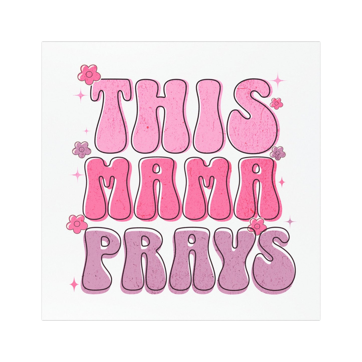 This Mama Prays Car Magnet, Christian Vehicle Sticker