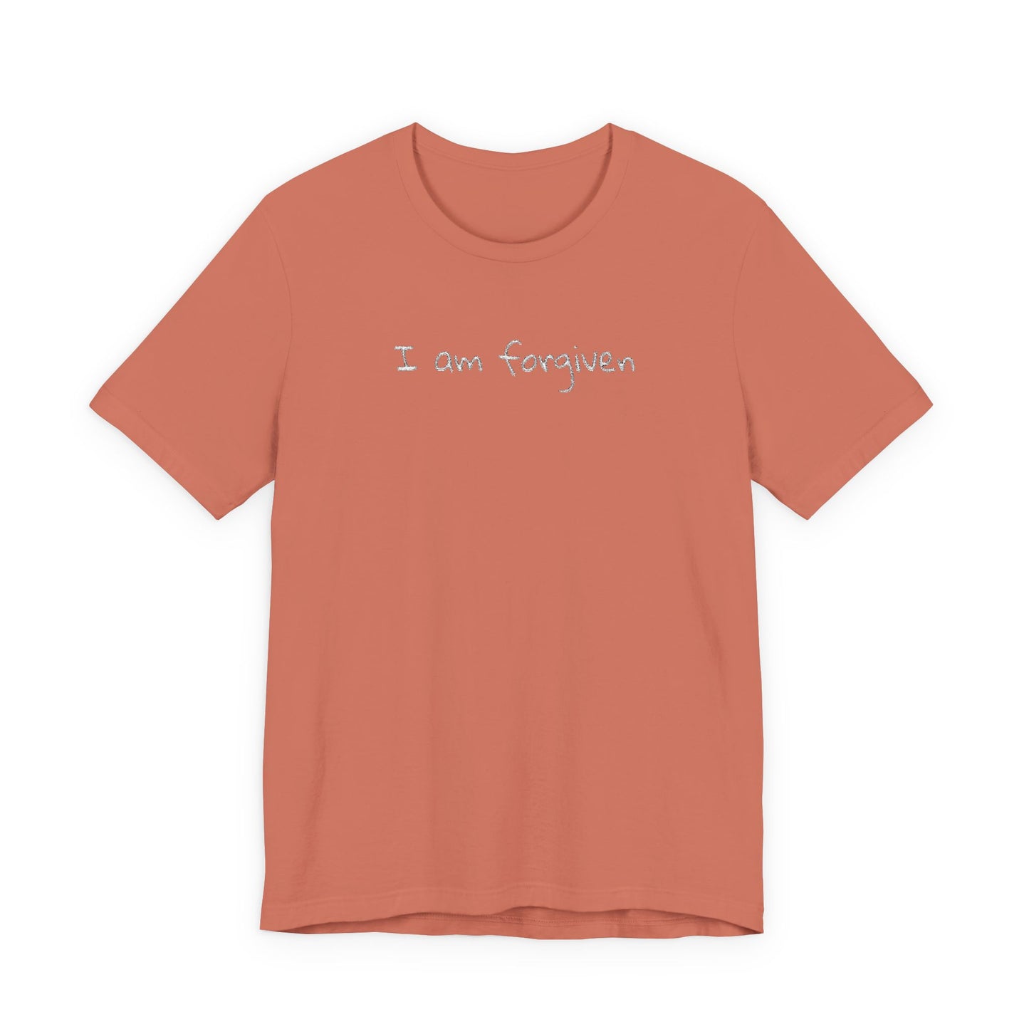 Embroidered I Am Forgiven Unisex Jersey Tee