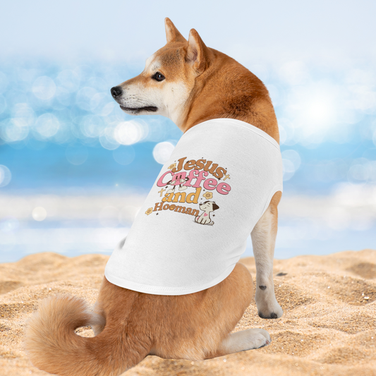 Jesus Coffee and Hooman Pet Tank Top, Matching Family Outfit