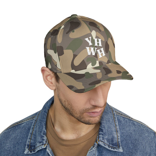 Camouflage Embroidered YHWH Cap
