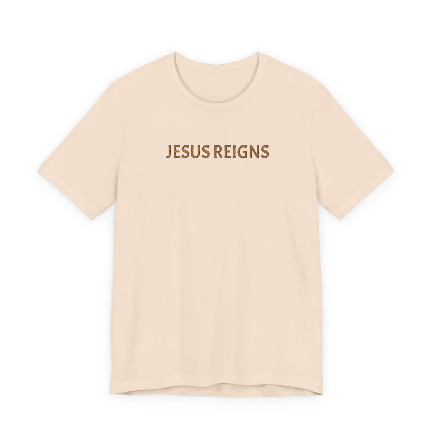 Embroidered Jesus Reigns Unisex Tee