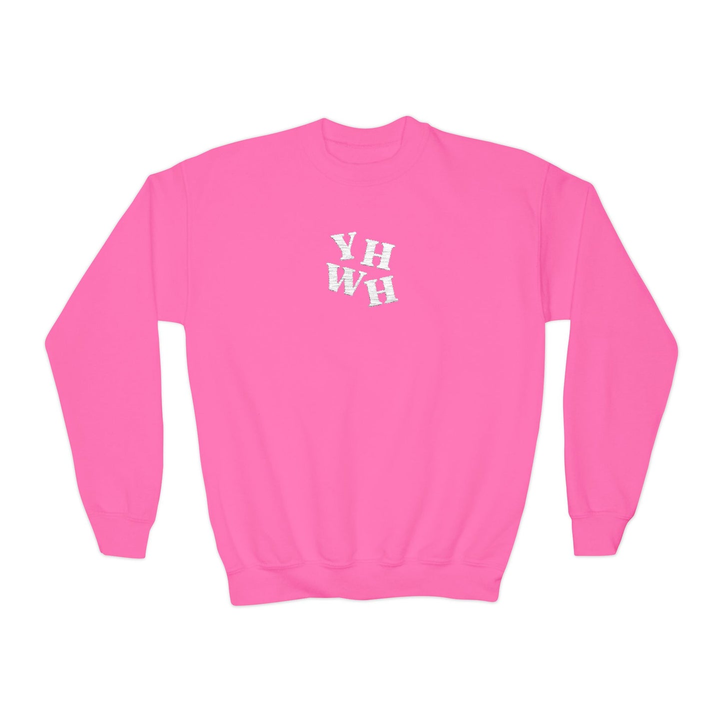 Embroidered YHWH Kids Crewneck Sweatshirt