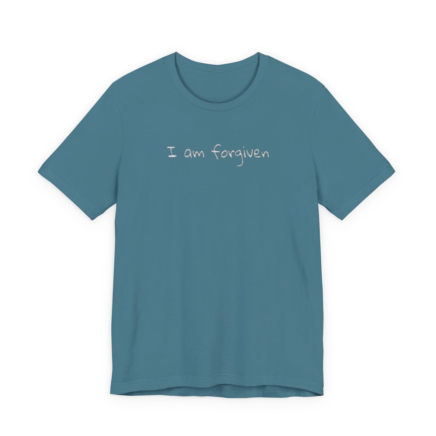 Embroidered I Am Forgiven Unisex Jersey Tee