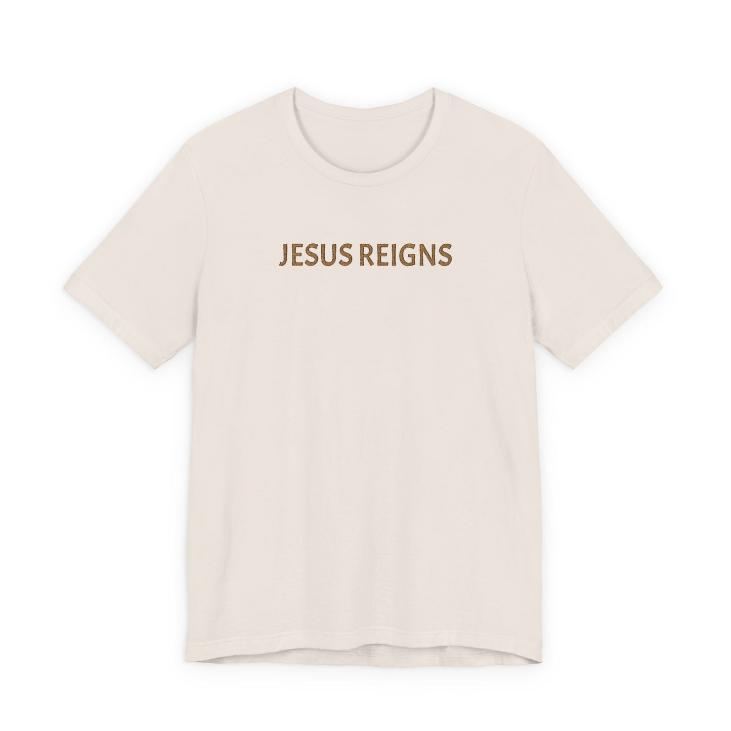 Embroidered Jesus Reigns Unisex Tee