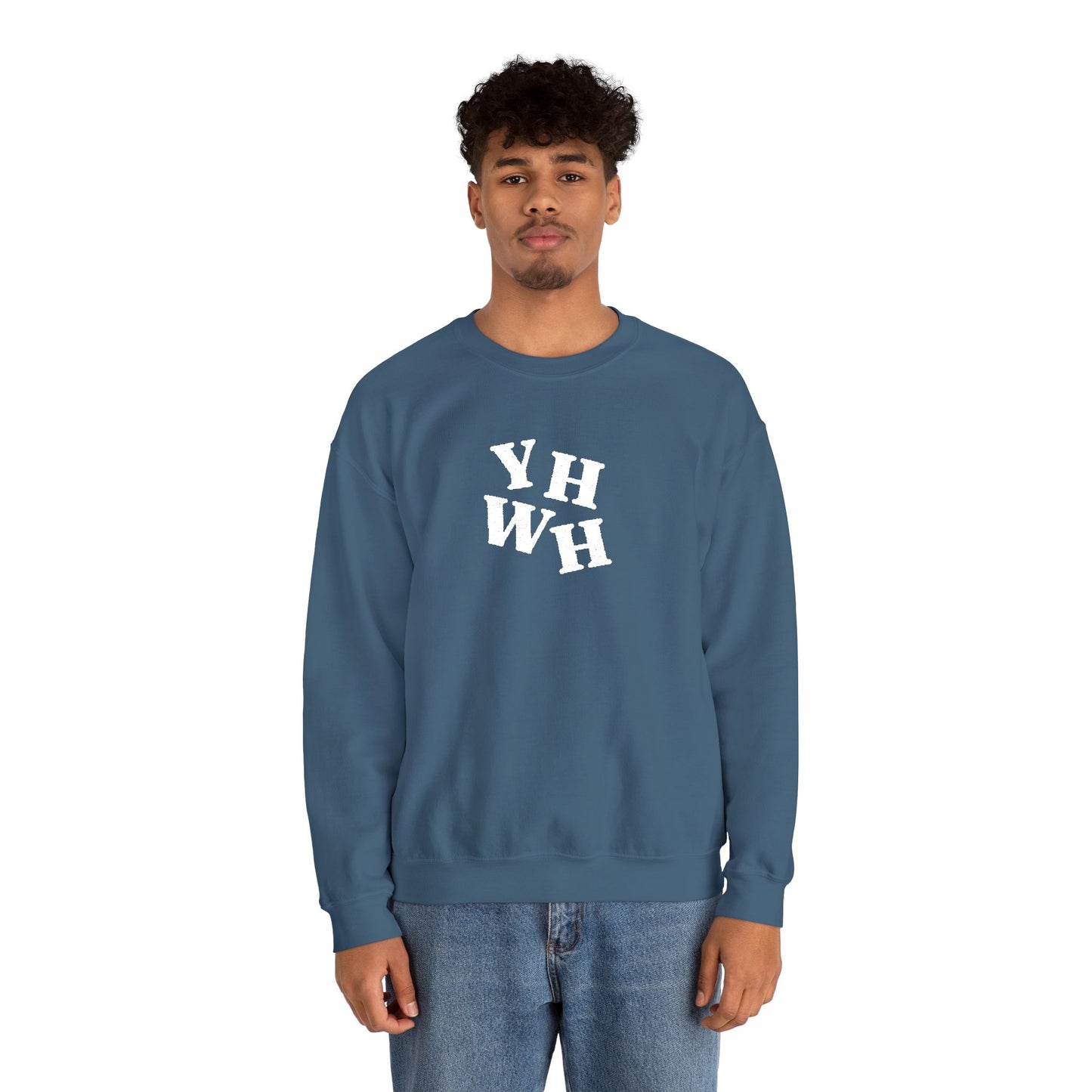 Embroidered YHWH Unisex Crewneck Sweatshirt