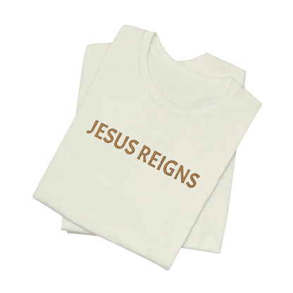 Embroidered Jesus Reigns Unisex Tee