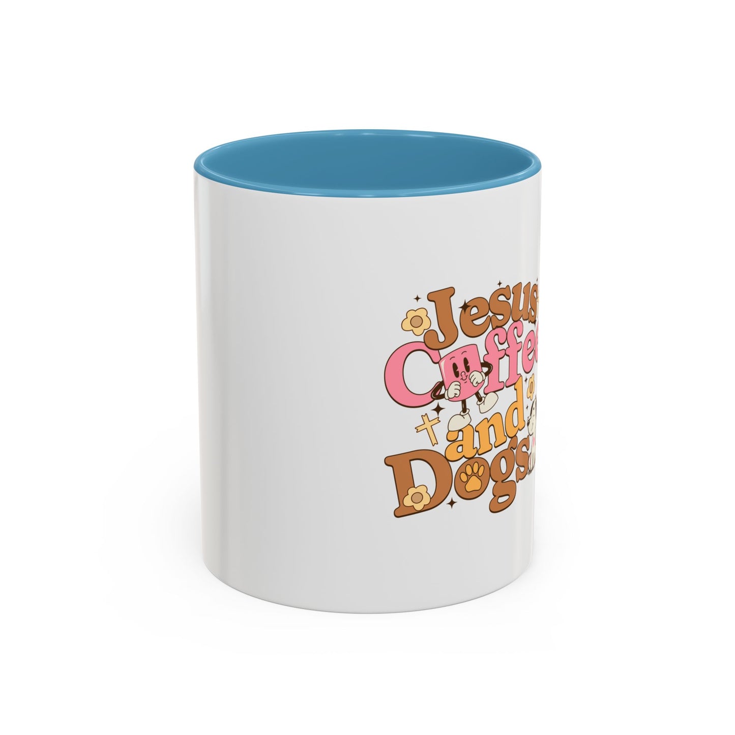 Jesus, Coffee, and Dogs Mug - Perfect for Christian Pet Lovers and Coffee Enthusiasts