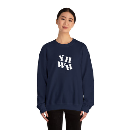 Embroidered YHWH Unisex Crewneck Sweatshirt