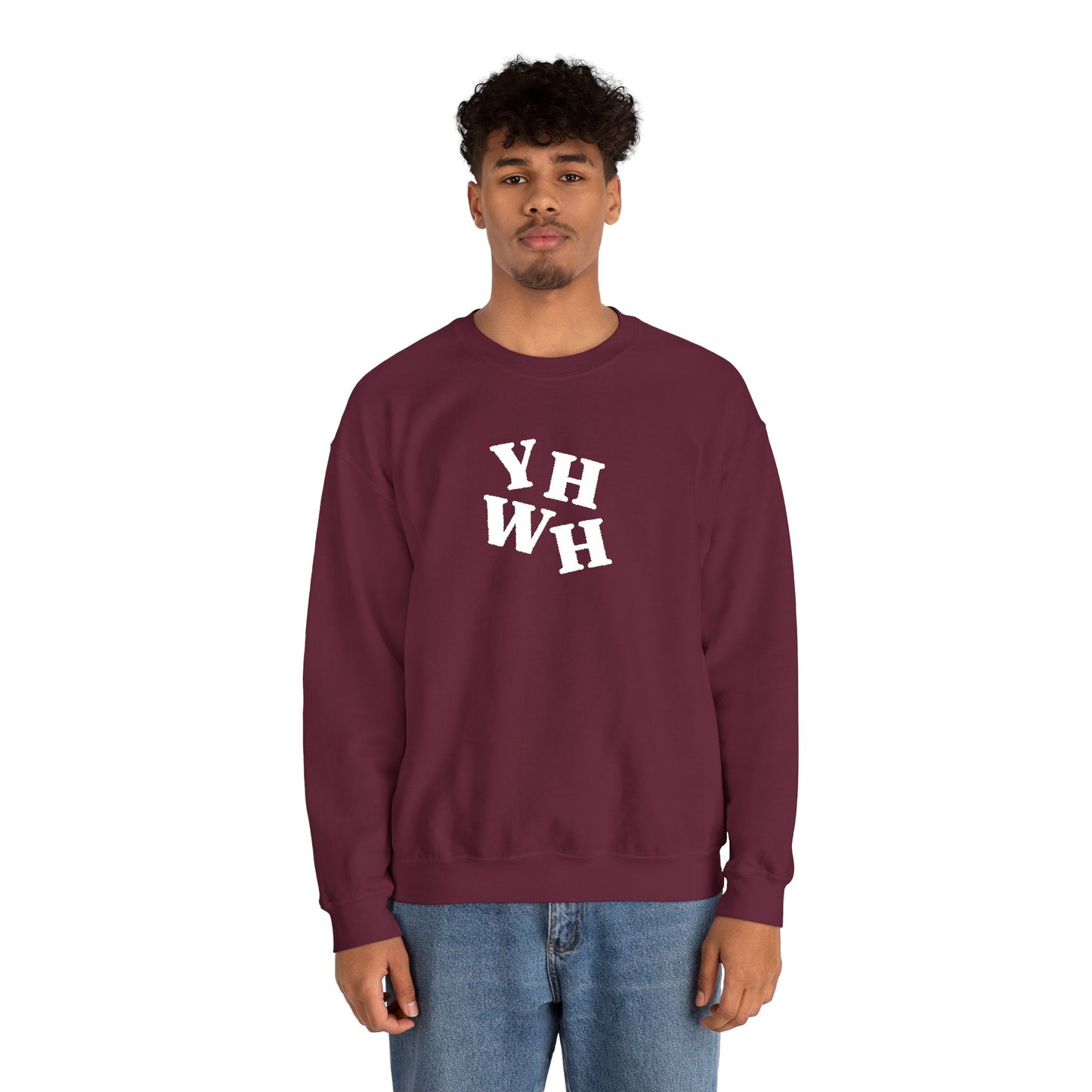 Embroidered YHWH Unisex Crewneck Sweatshirt