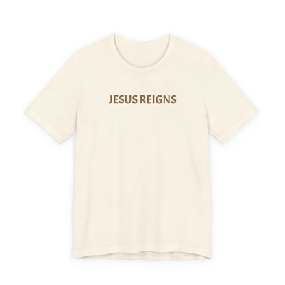 Embroidered Jesus Reigns Unisex Tee