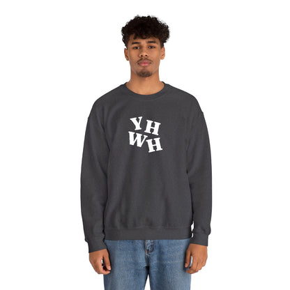 Embroidered YHWH Unisex Crewneck Sweatshirt