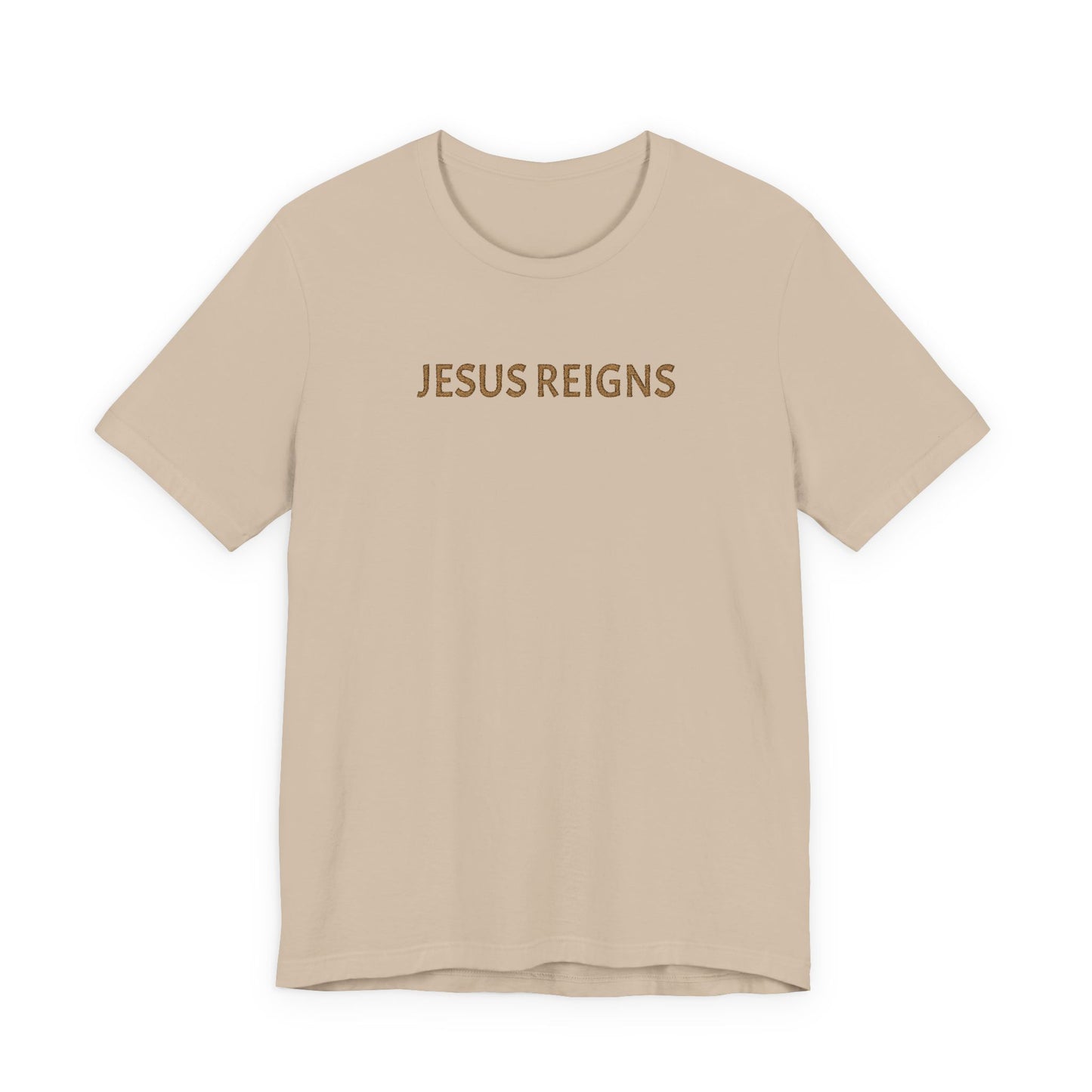 Embroidered Jesus Reigns Unisex Tee