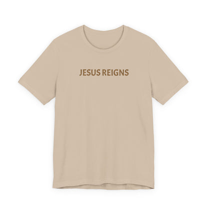 Embroidered Jesus Reigns Unisex Tee