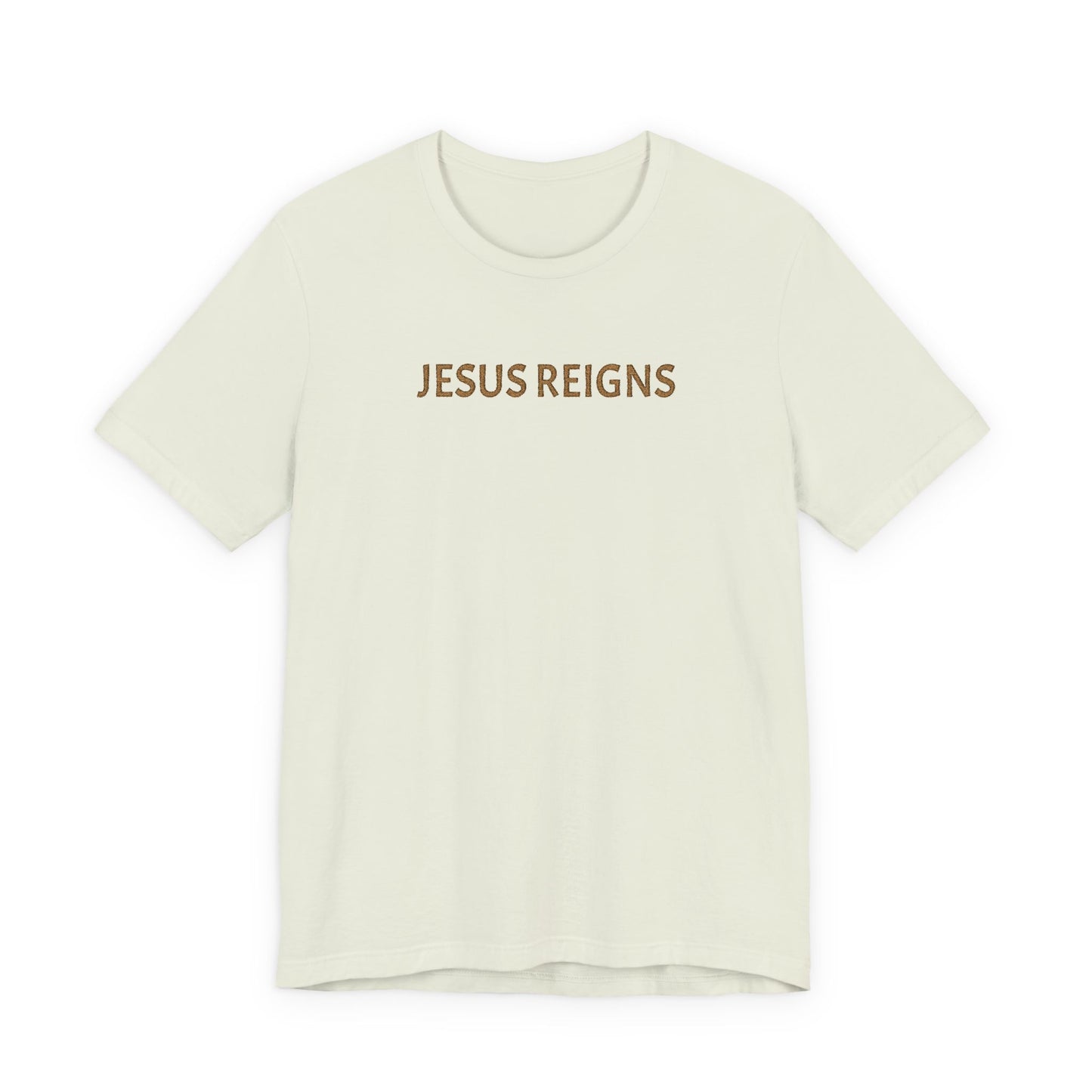 Embroidered Jesus Reigns Unisex Tee