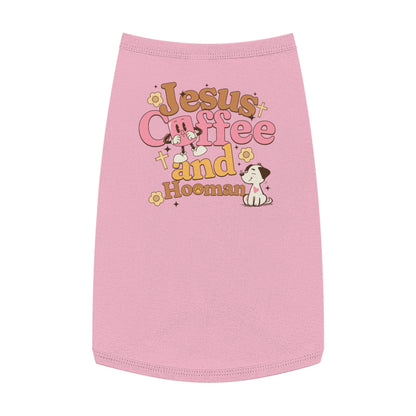 Jesus Coffee and Hooman Pet Tank Top, Matching Family Outfit