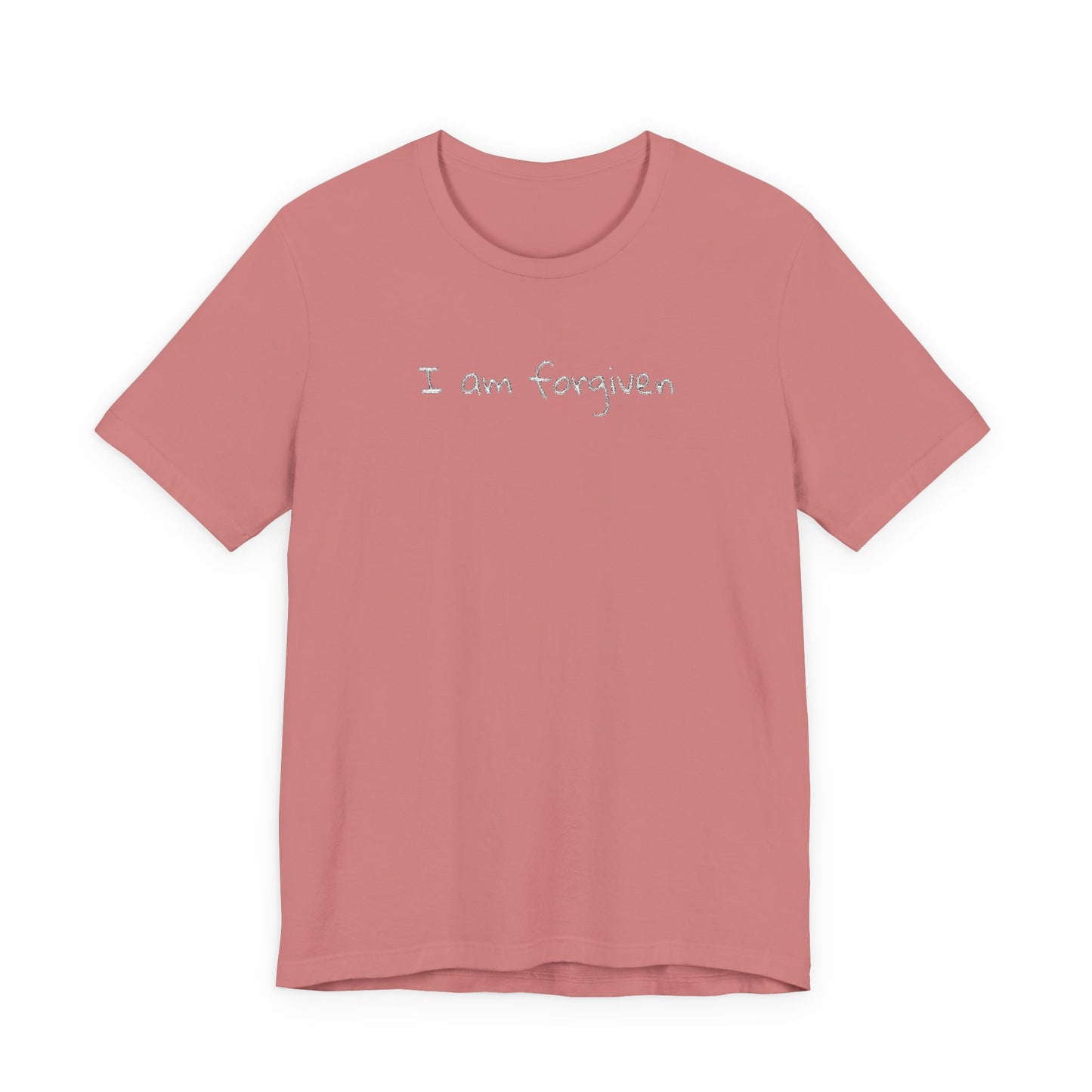 Embroidered I Am Forgiven Unisex Jersey Tee