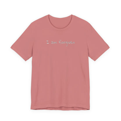 Embroidered I Am Forgiven Unisex Jersey Tee