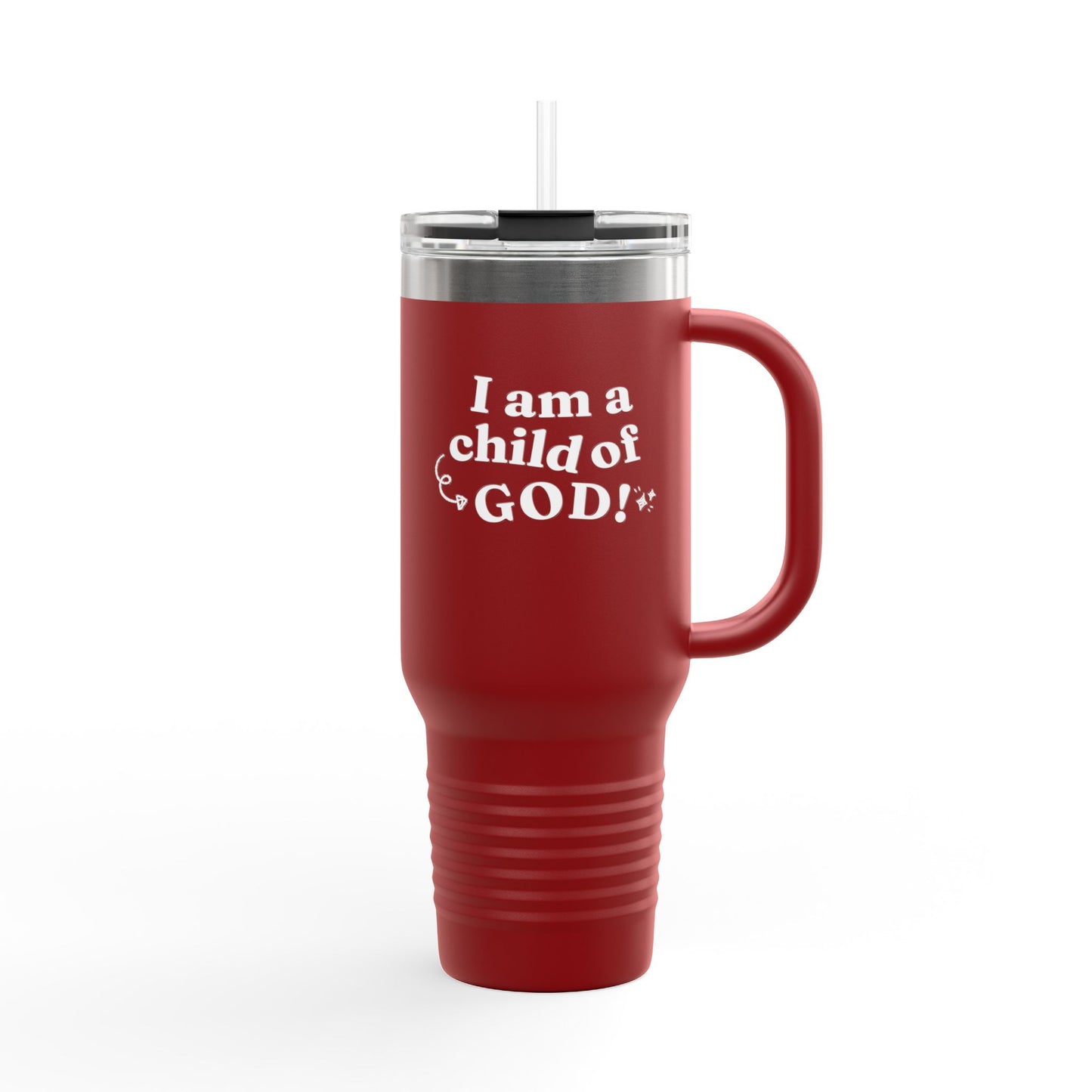 I Am a Child of God Insulated Travel Mug, 40oz