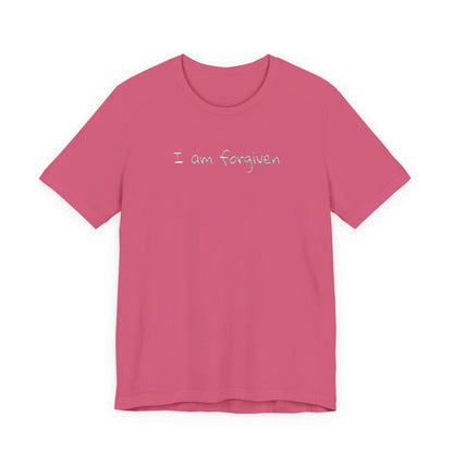 Embroidered I Am Forgiven Unisex Jersey Tee