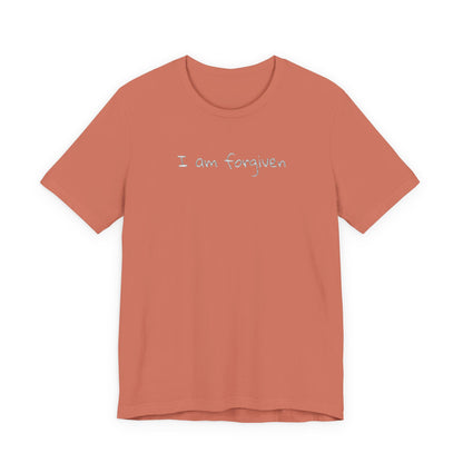 Embroidered I Am Forgiven Unisex Jersey Tee