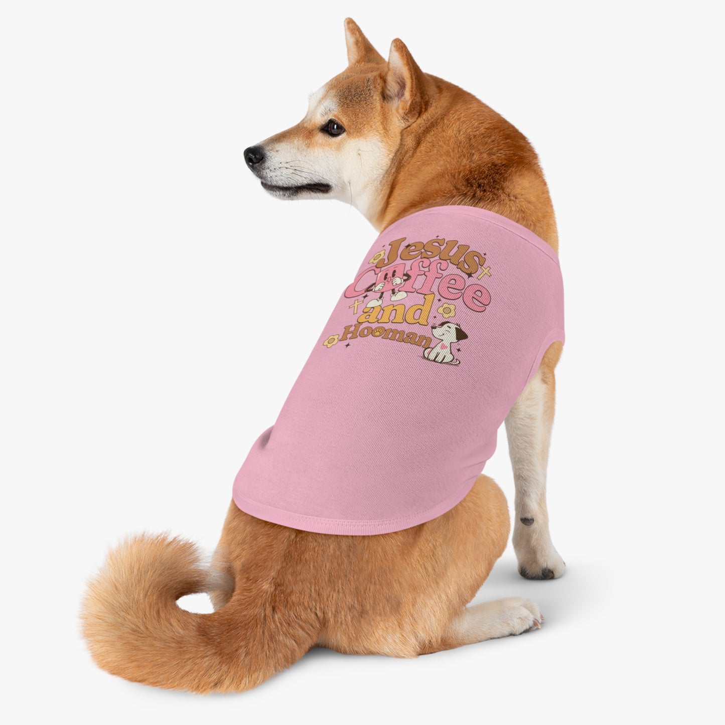Jesus Coffee and Hooman Pet Tank Top, Matching Family Outfit
