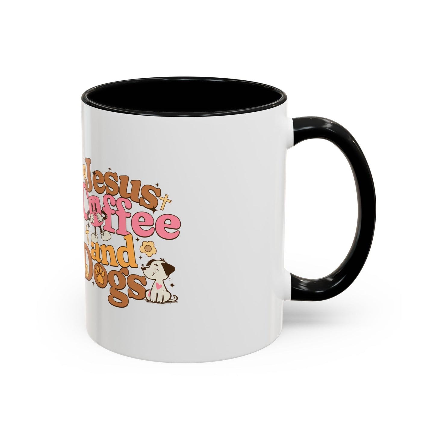 Jesus, Coffee, and Dogs Mug - Perfect for Christian Pet Lovers and Coffee Enthusiasts
