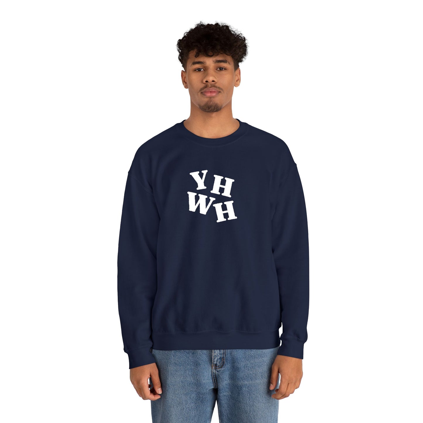 Embroidered YHWH Unisex Crewneck Sweatshirt