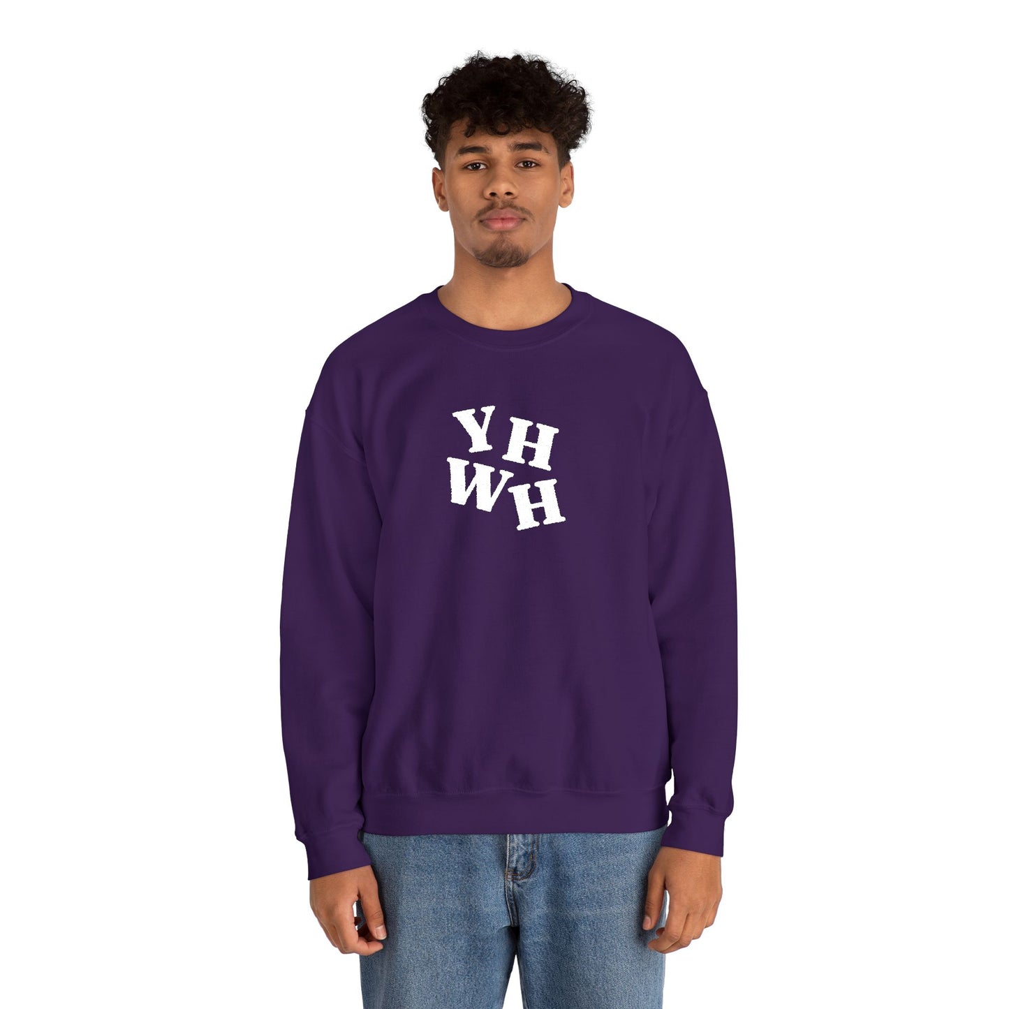 Embroidered YHWH Unisex Crewneck Sweatshirt