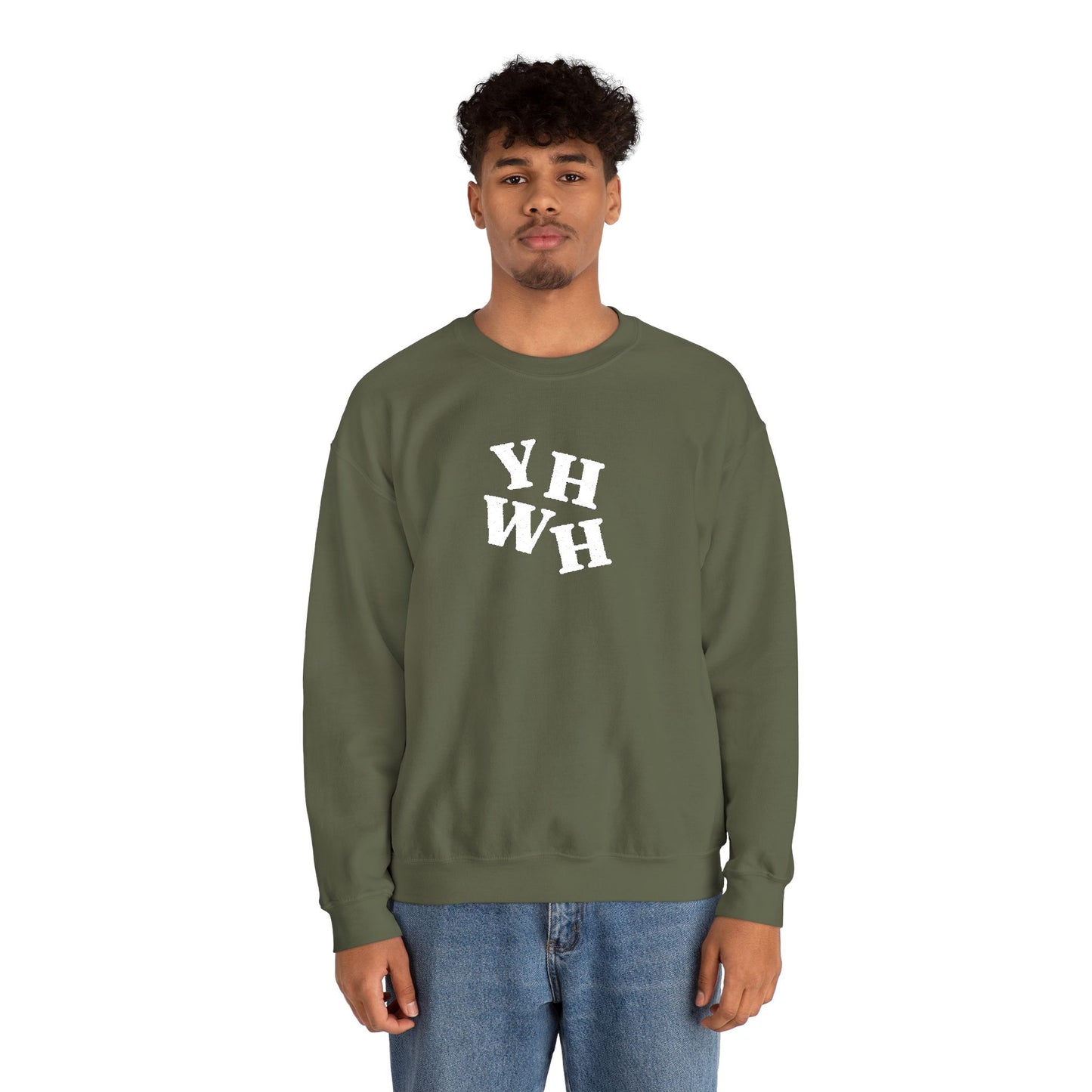 Embroidered YHWH Unisex Crewneck Sweatshirt