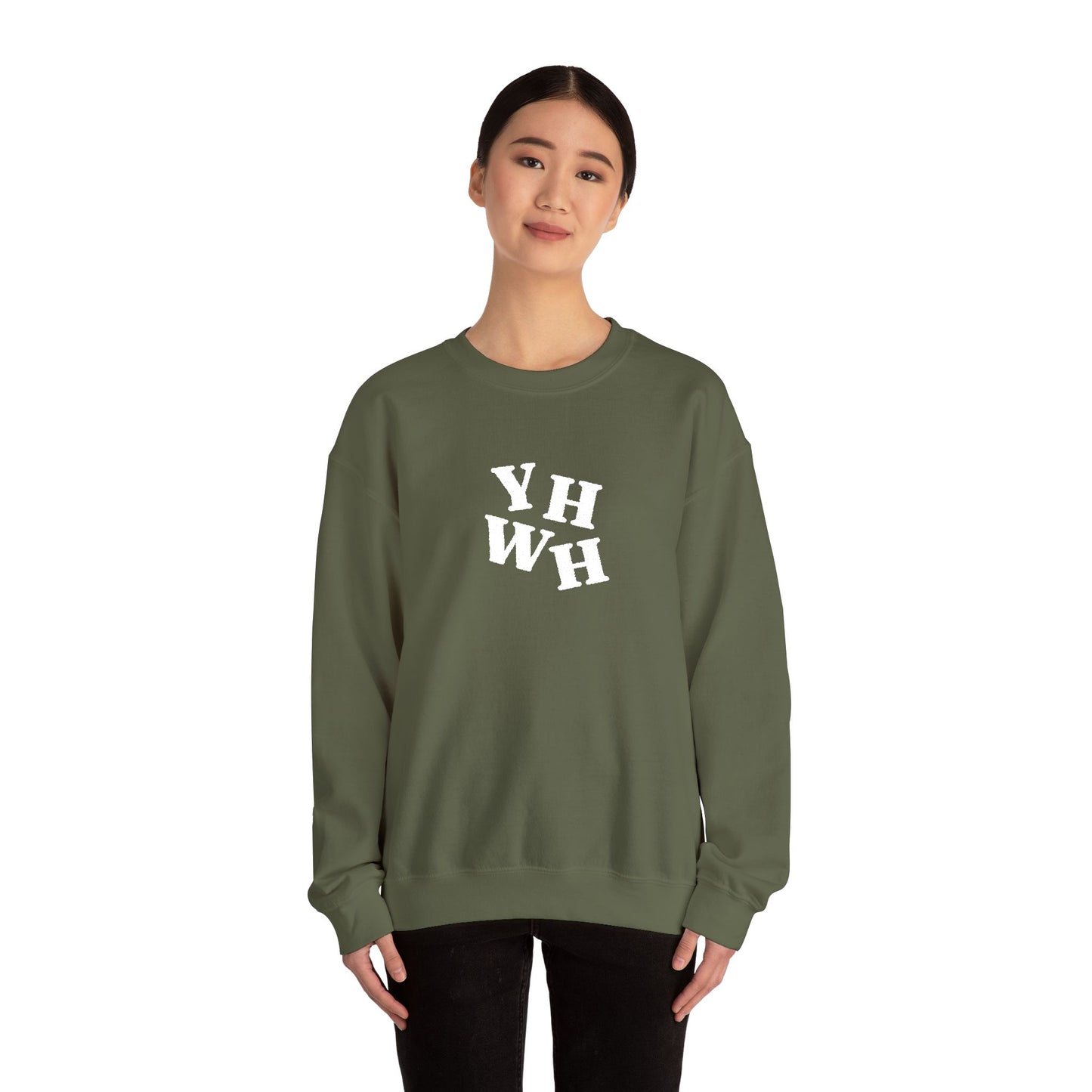Embroidered YHWH Unisex Crewneck Sweatshirt