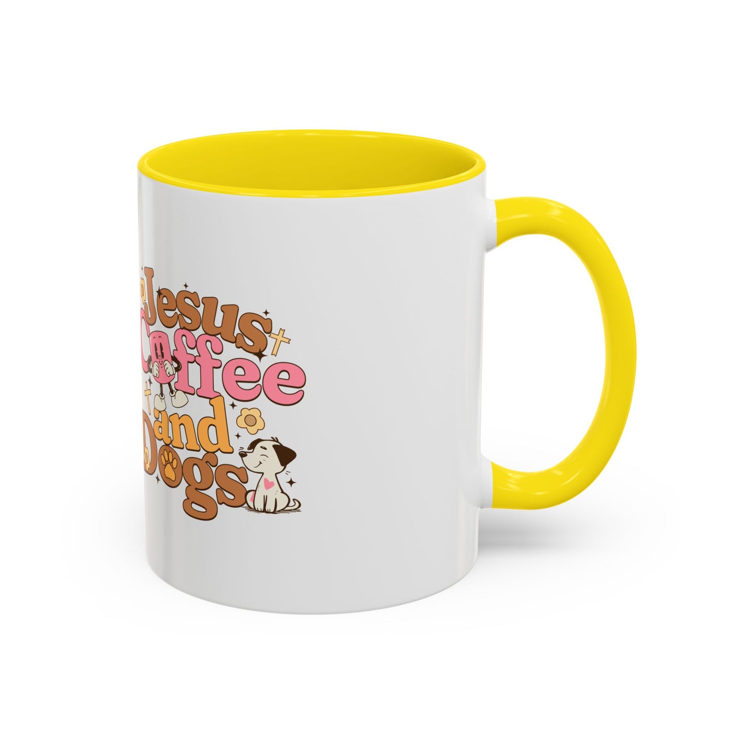 Jesus, Coffee, and Dogs Mug - Perfect for Christian Pet Lovers and Coffee Enthusiasts