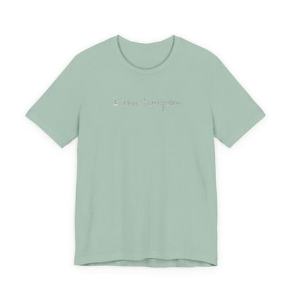 Embroidered I Am Forgiven Unisex Jersey Tee