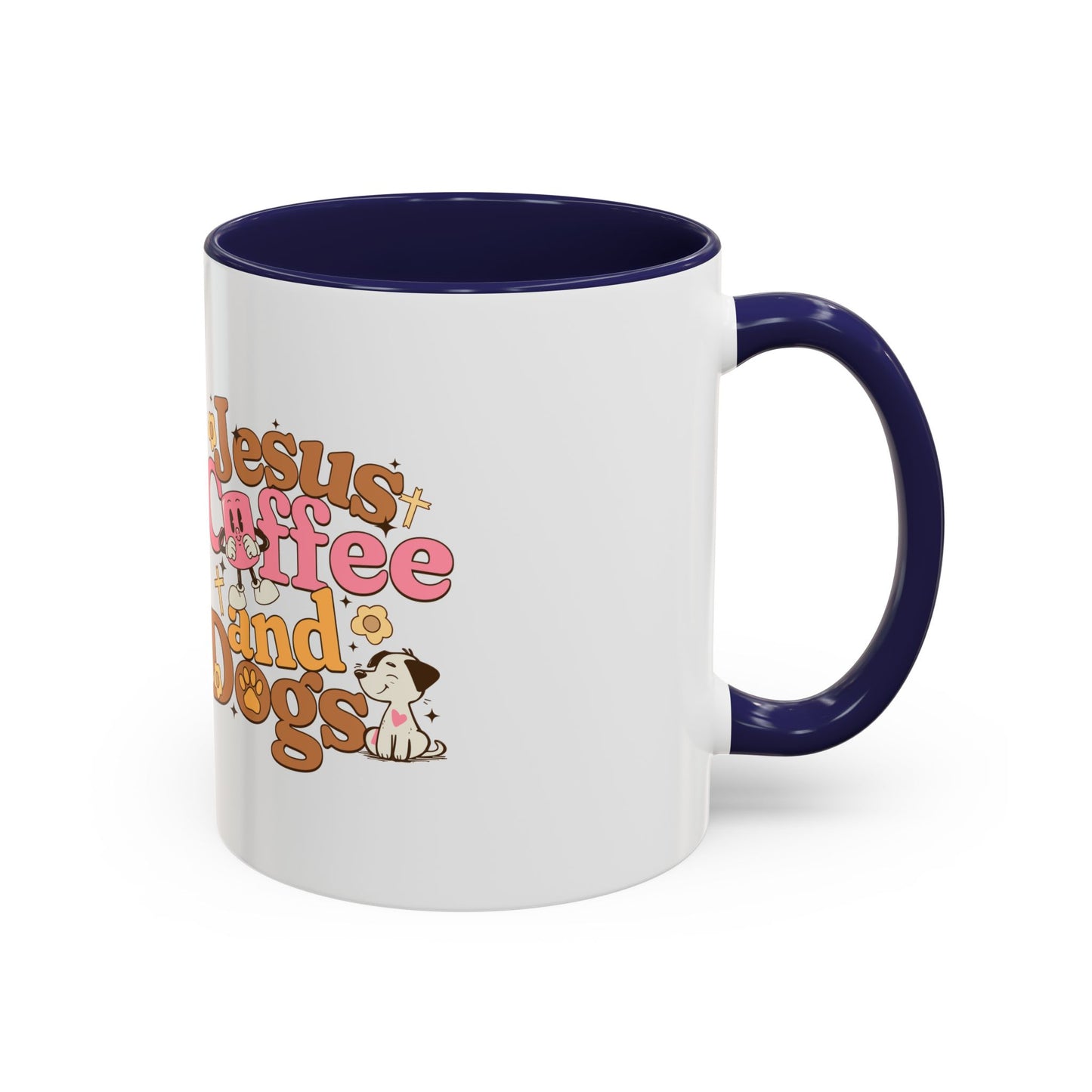 Jesus, Coffee, and Dogs Mug - Perfect for Christian Pet Lovers and Coffee Enthusiasts