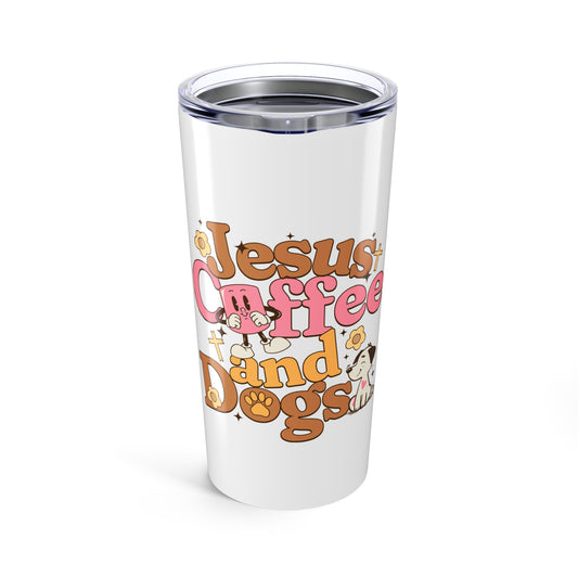 Jesus, Coffee, and Dogs Stainless Steel Tumbler 20oz