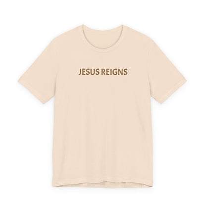 Embroidered Jesus Reigns Unisex Tee