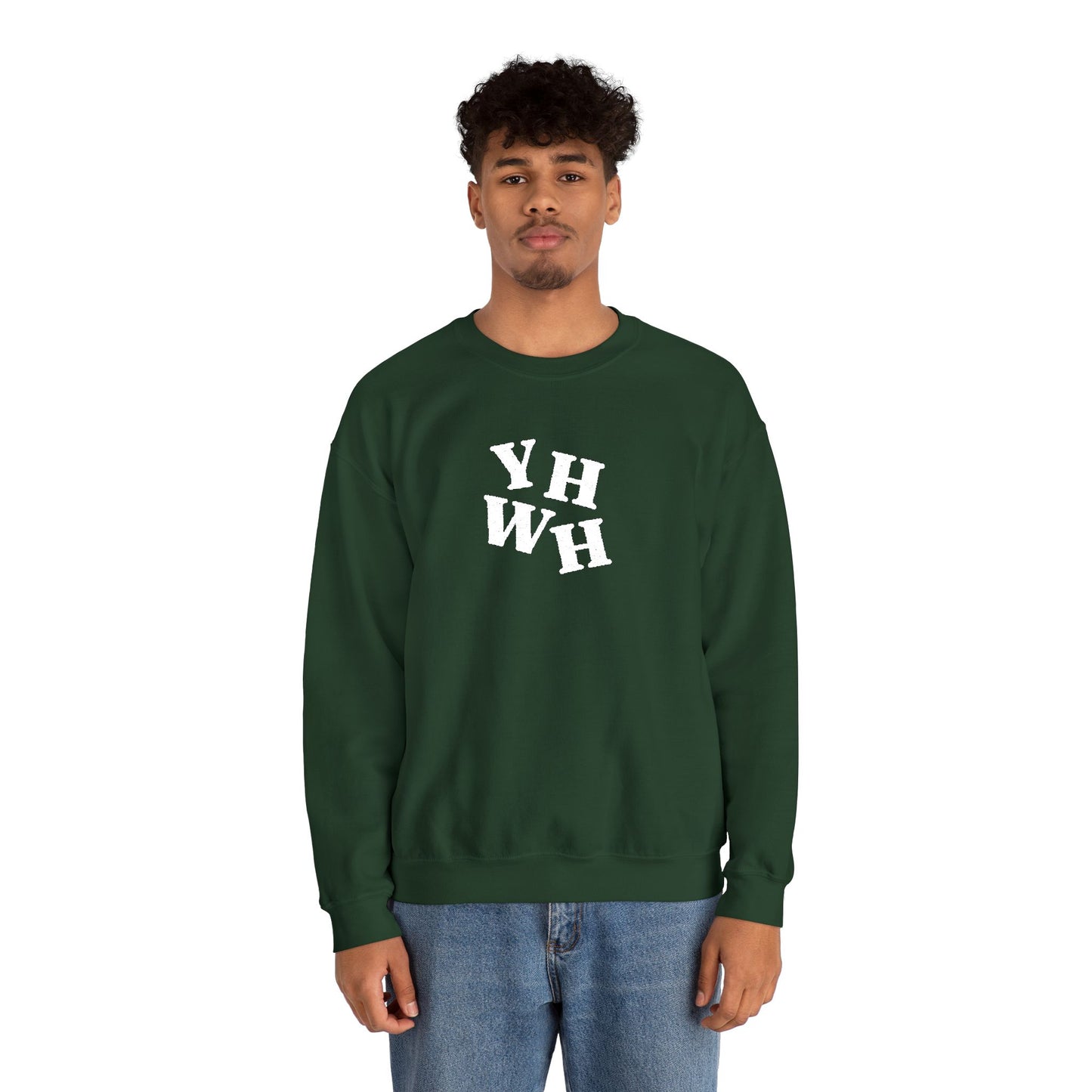 Embroidered YHWH Unisex Crewneck Sweatshirt