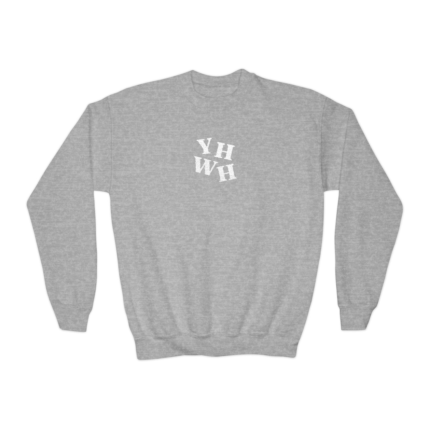 Embroidered YHWH Kids Crewneck Sweatshirt