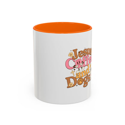 Jesus, Coffee, and Dogs Mug - Perfect for Christian Pet Lovers and Coffee Enthusiasts