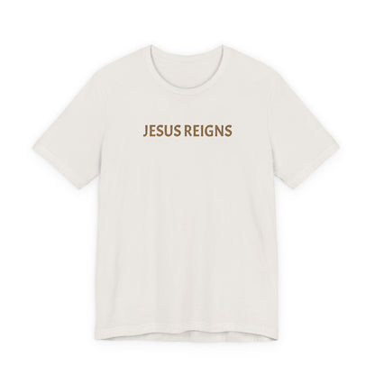 Embroidered Jesus Reigns Unisex Tee