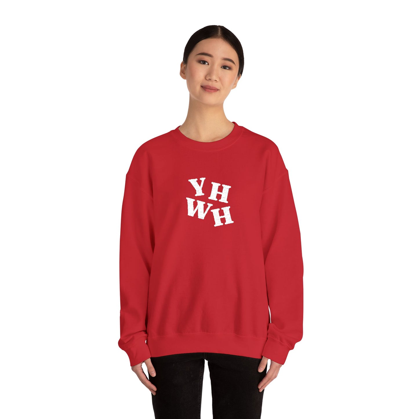 Embroidered YHWH Unisex Crewneck Sweatshirt