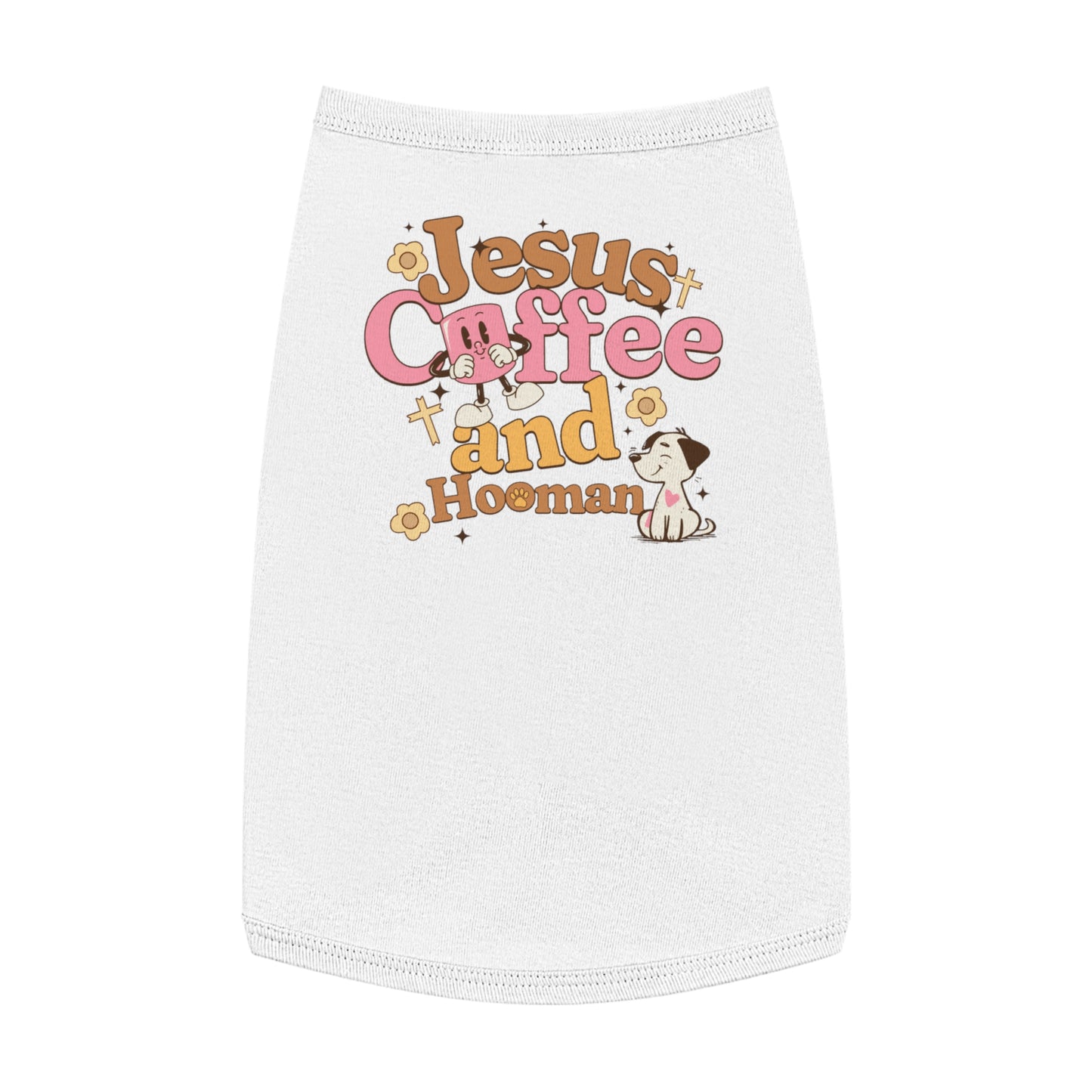 Jesus Coffee and Hooman Pet Tank Top, Matching Family Outfit
