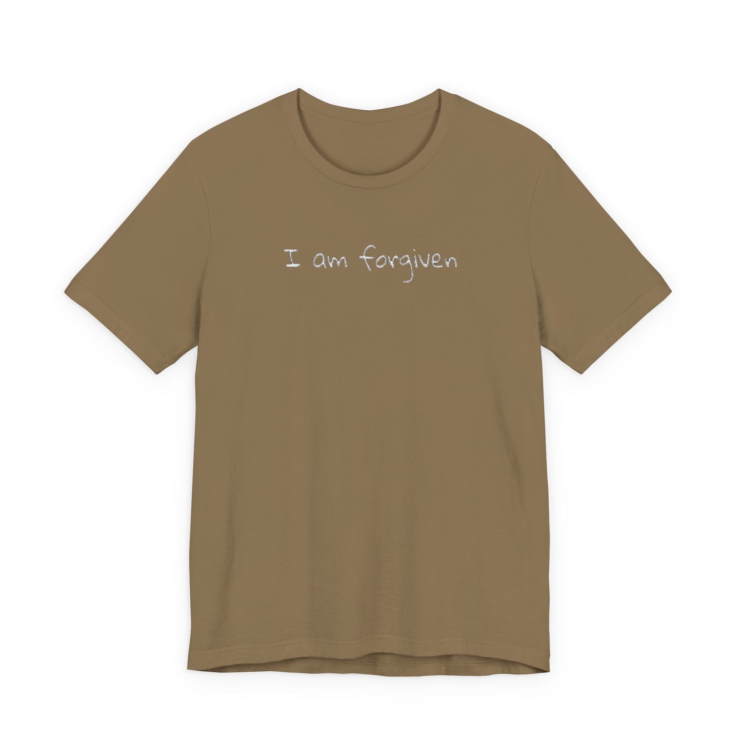 Embroidered I Am Forgiven Unisex Jersey Tee