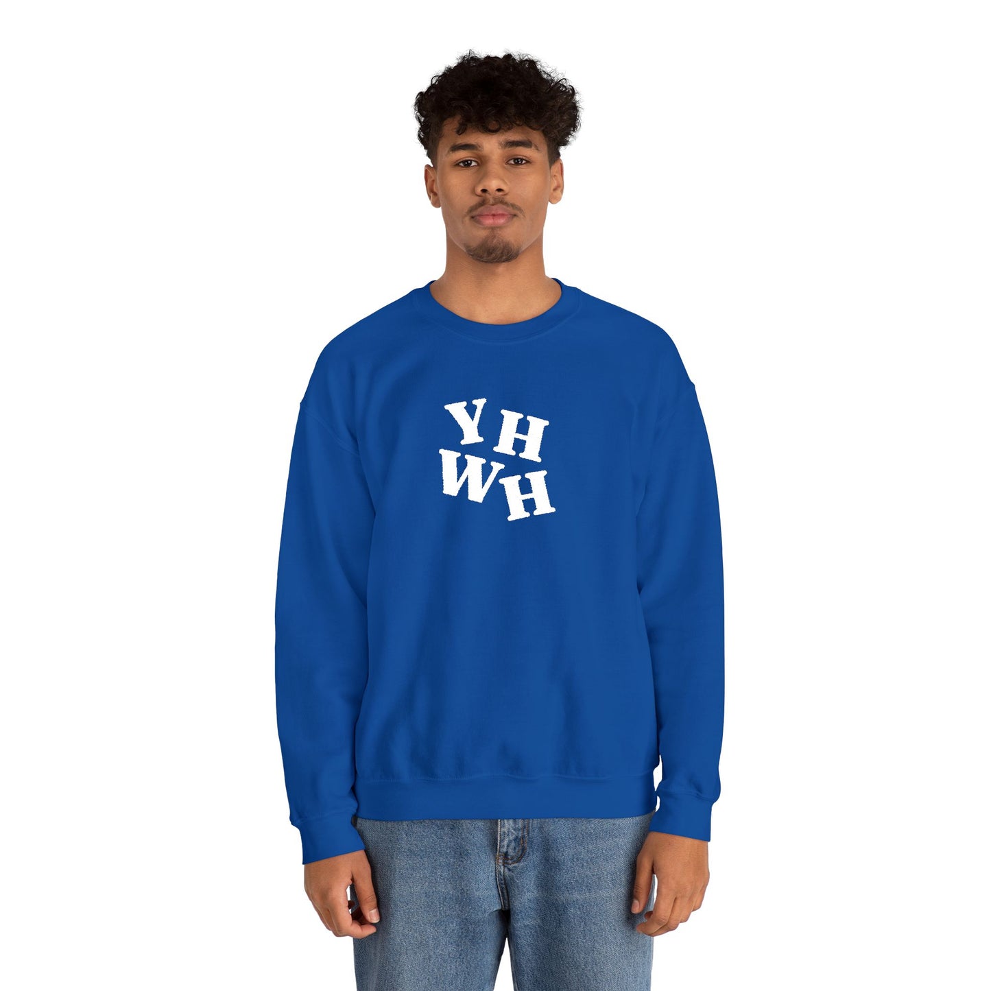 Embroidered YHWH Unisex Crewneck Sweatshirt