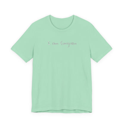 Embroidered I Am Forgiven Unisex Jersey Tee