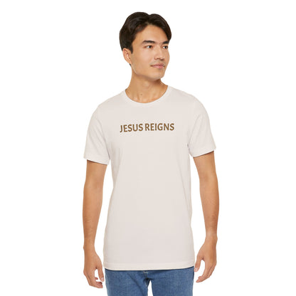 Embroidered Jesus Reigns Unisex Tee