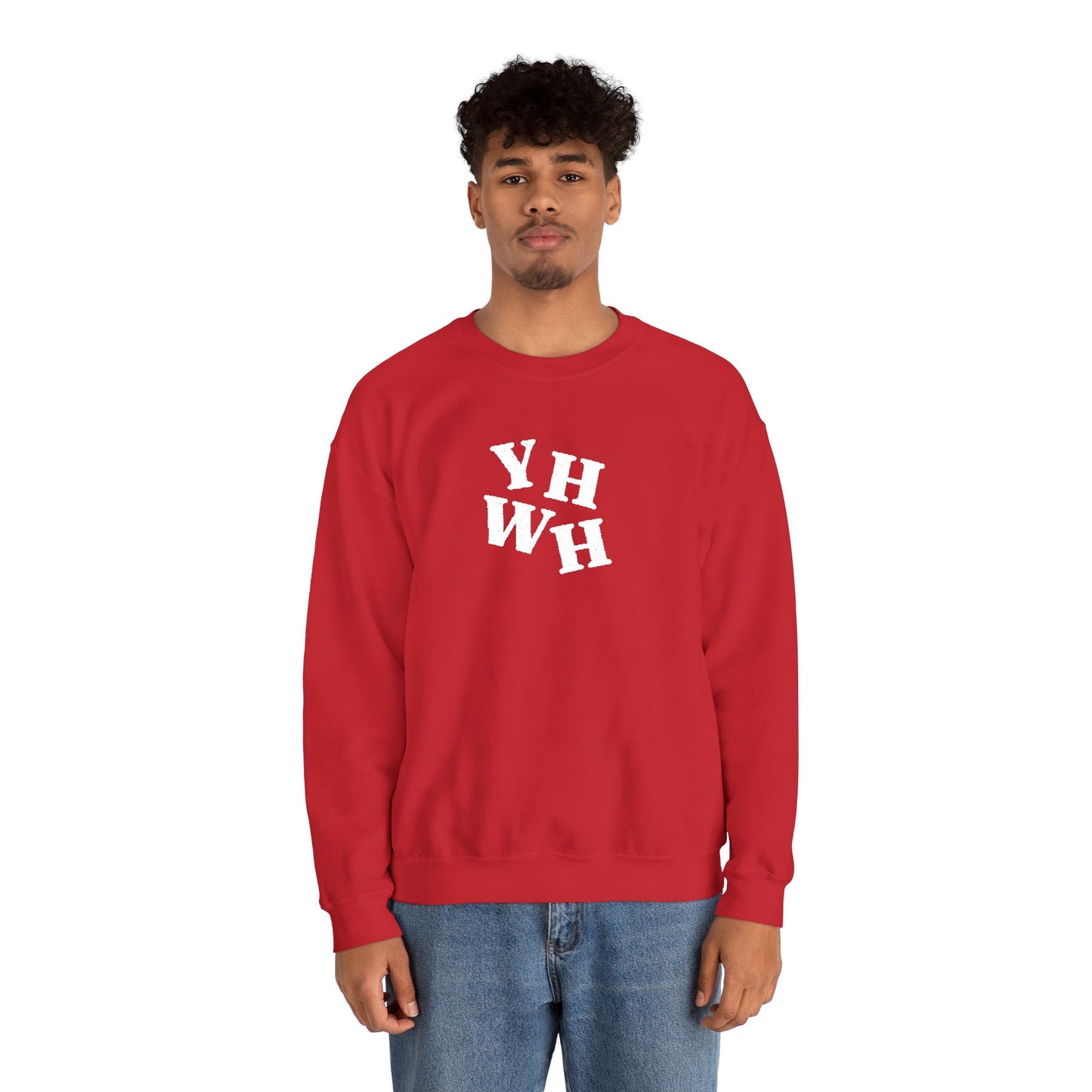 Embroidered YHWH Unisex Crewneck Sweatshirt