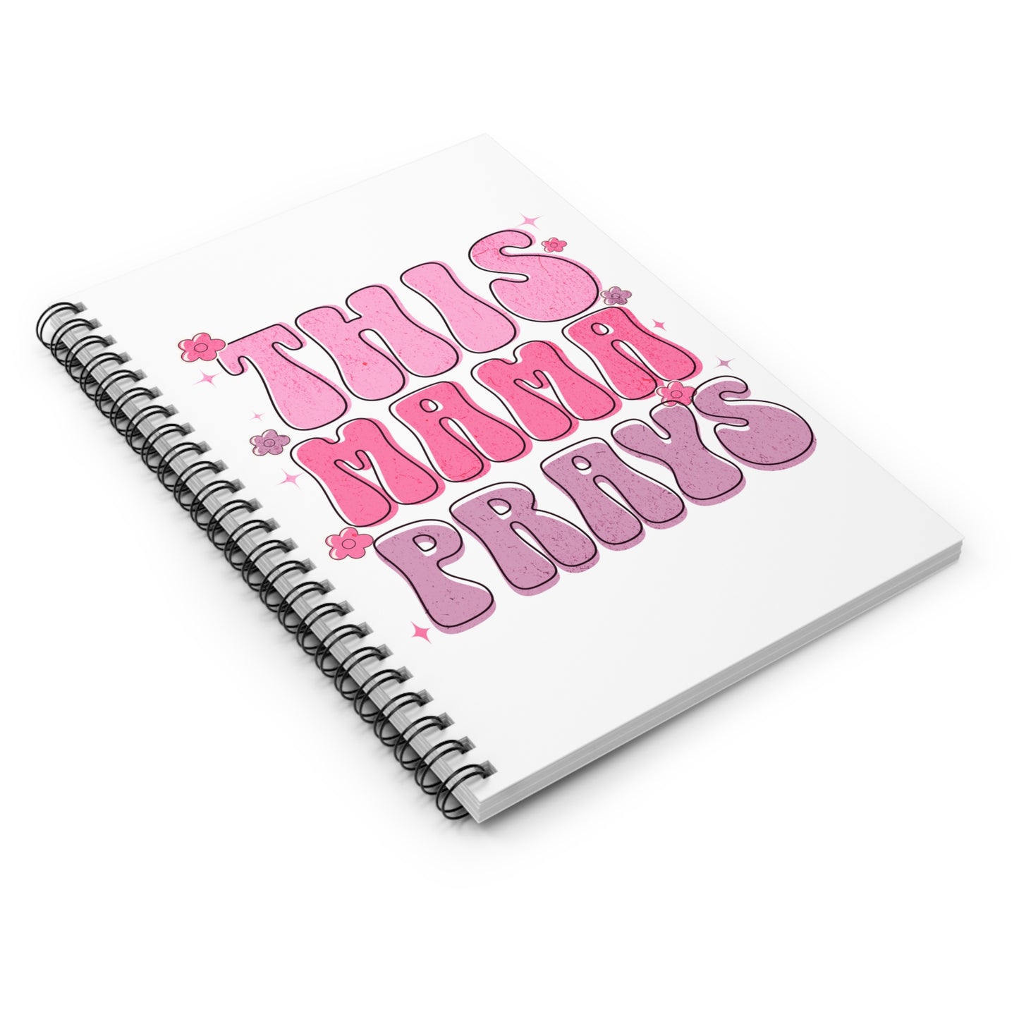 This Mama Prays Spiral Notebook, Christian Journaling