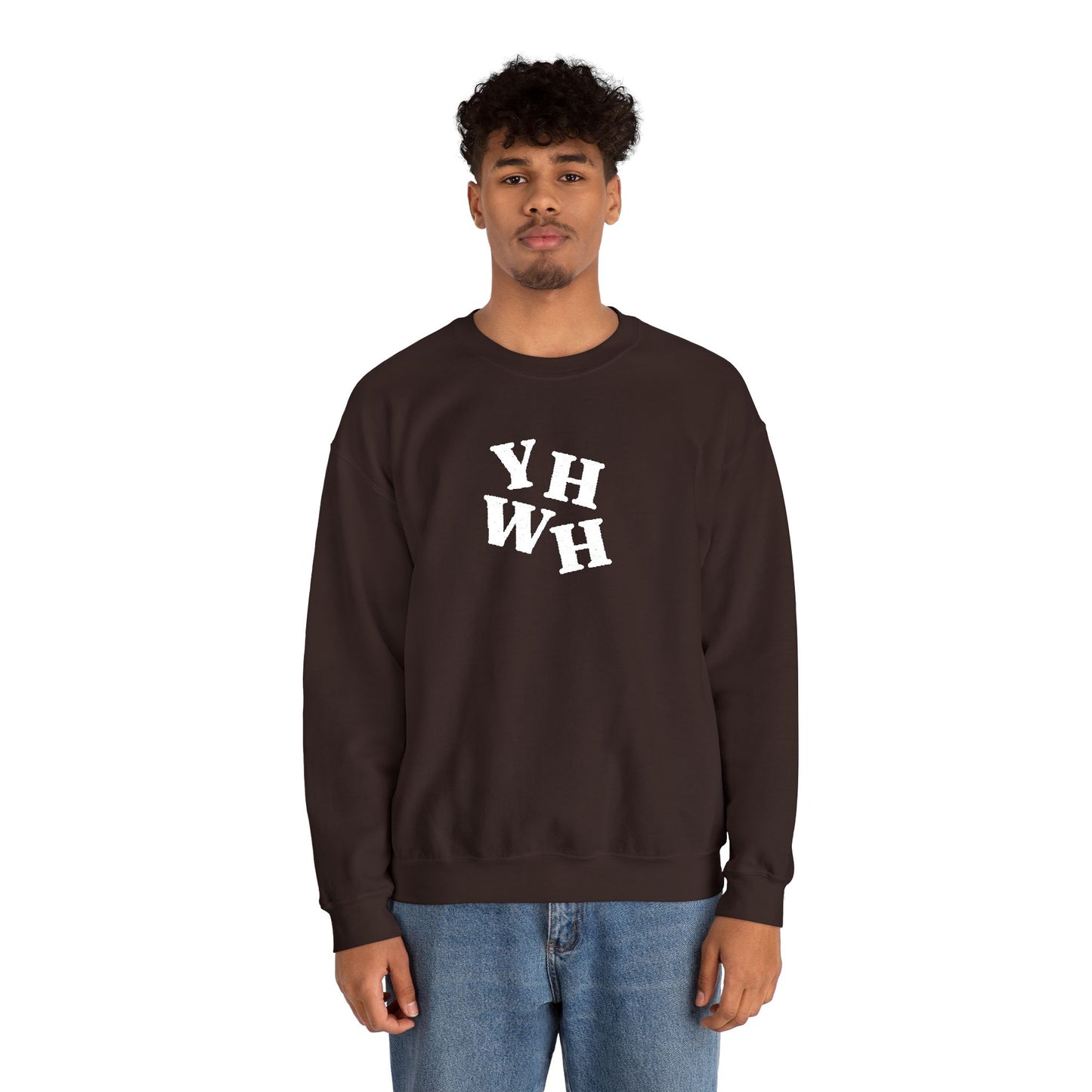 Embroidered YHWH Unisex Crewneck Sweatshirt
